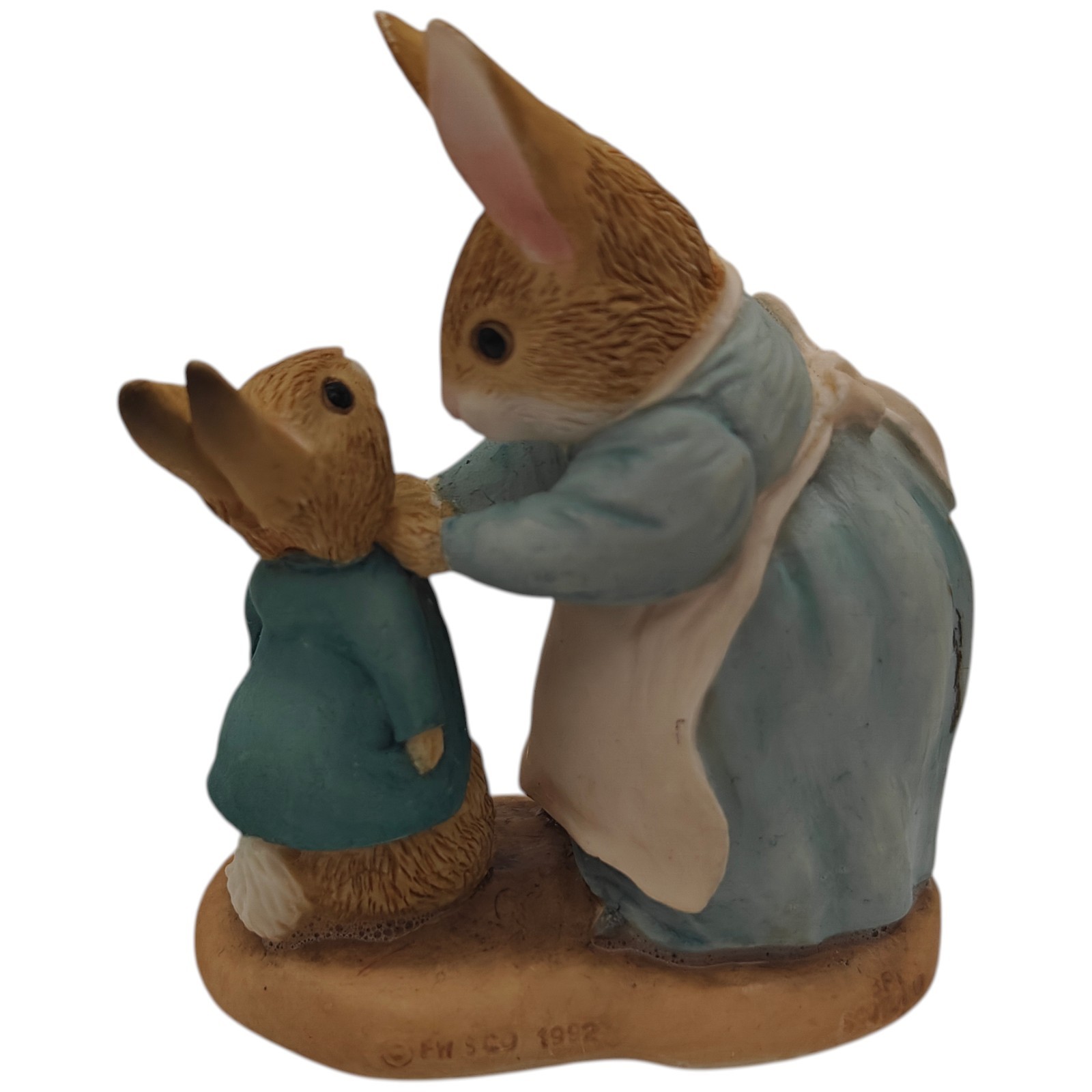Beatrix Potter Enesco Mini Figurine Peter Rabbit And Mrs Rabbit