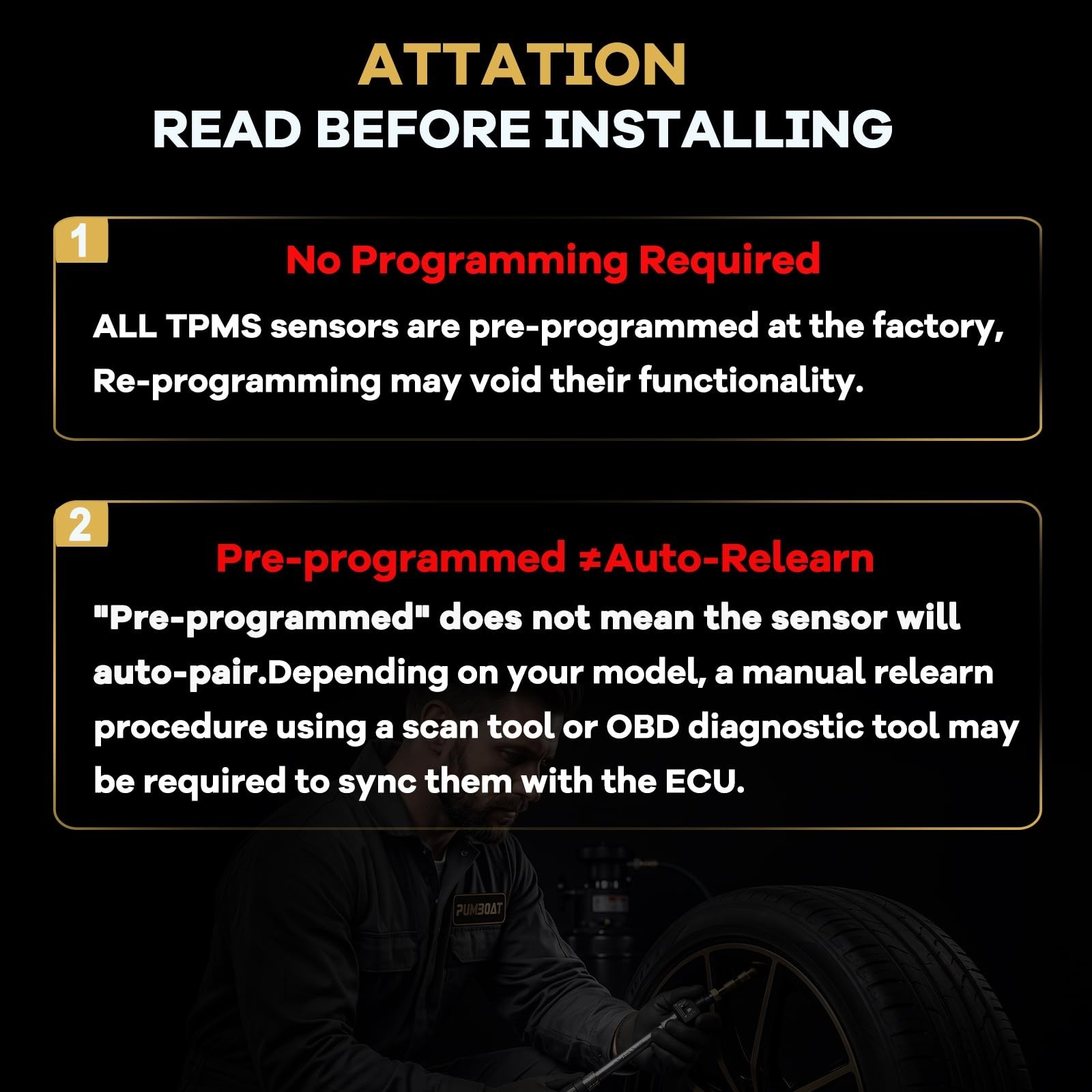 TPMS GM 315MHz Pre-Programmed,Compatible with GMC Sierra 1500 2007-2018|Sierr…