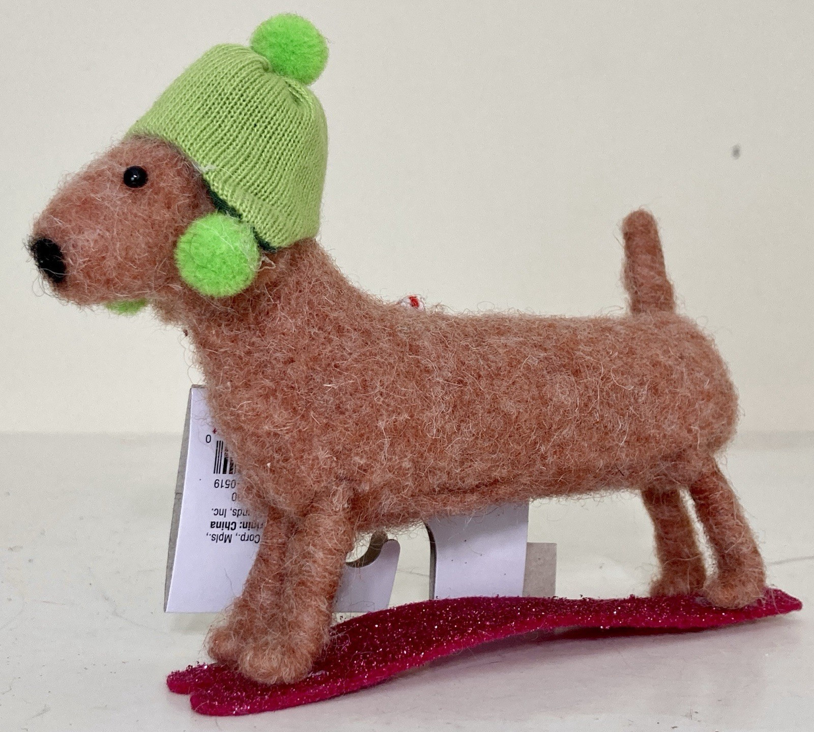 2024 TARGET WONDERSHOP DACHSHUND DOG ON SKIS CHRISTMAS ORNAMENT
