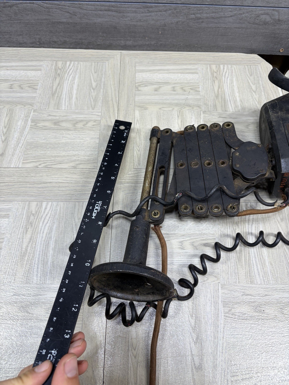 Antique Western Electric Railroad Scissor Candlestick Telephone 1900s Monophone