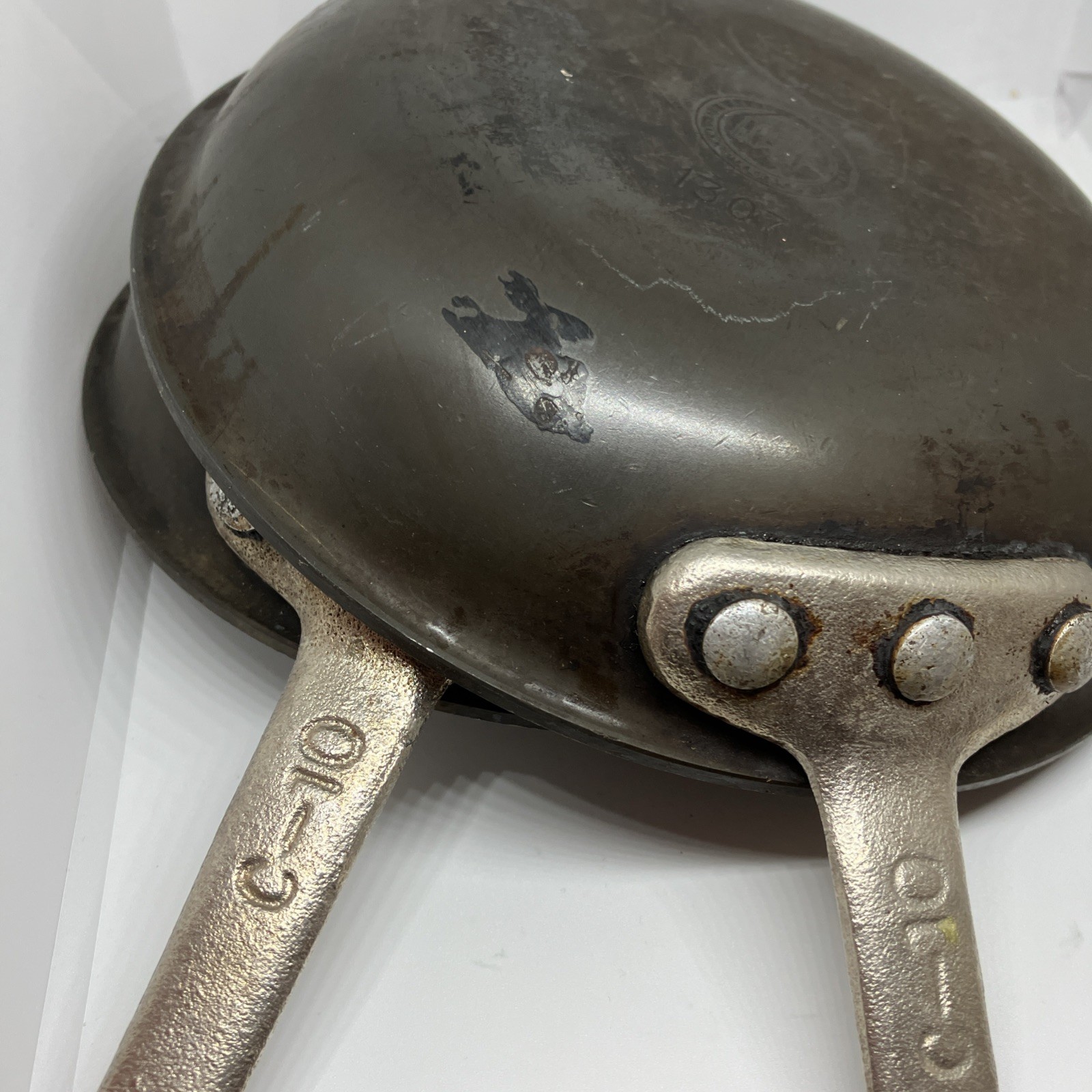 Lot of Two Vtg. Calphalon Commercial Cookware Anodized Frying Pans 7.5″ Skillets