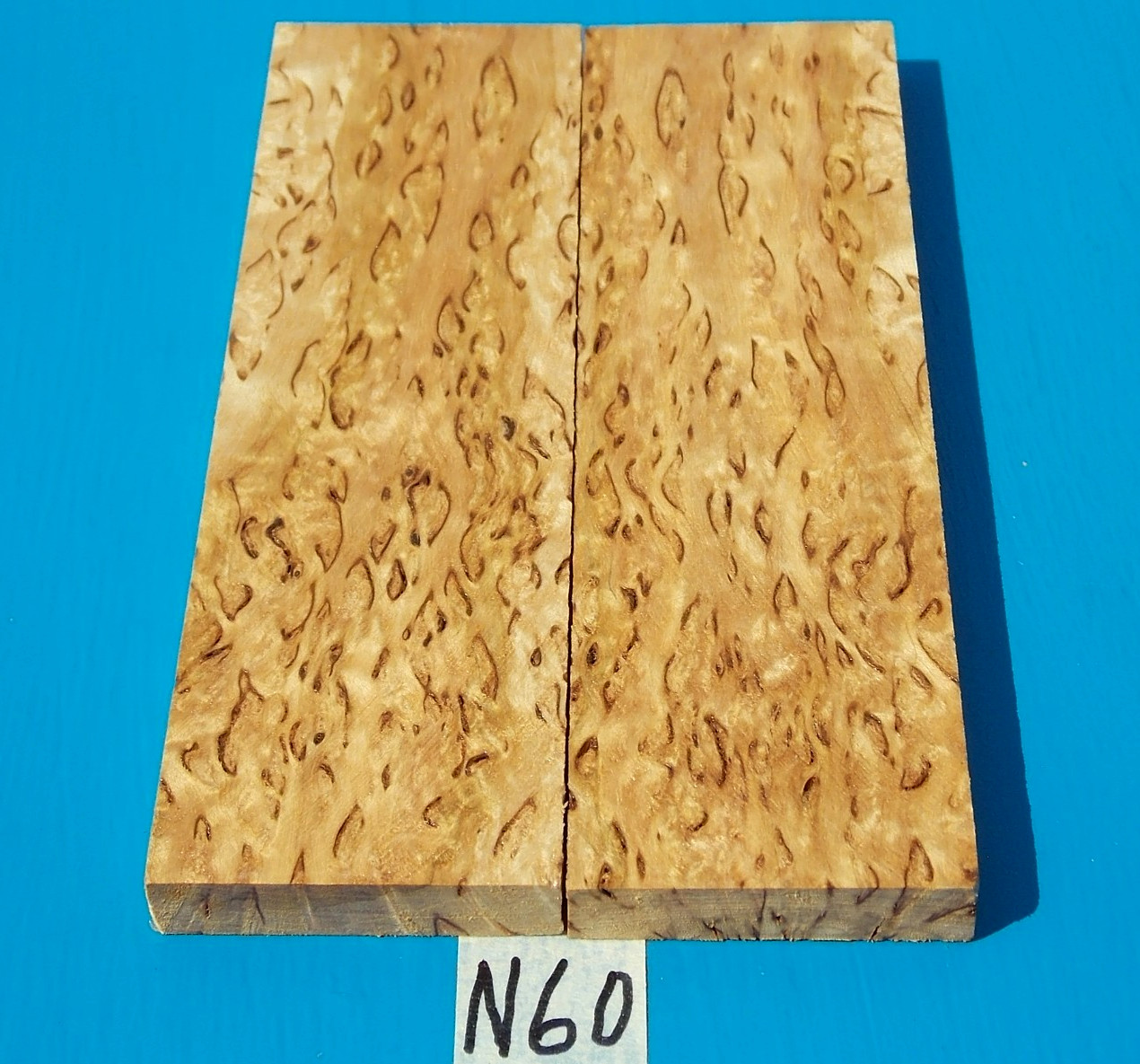 1 PAIR MASUR BIRCH KNIFE SCALES~5/16″ X 1-1/2″ X 5″~EXOTIC WOOD~LUMBER