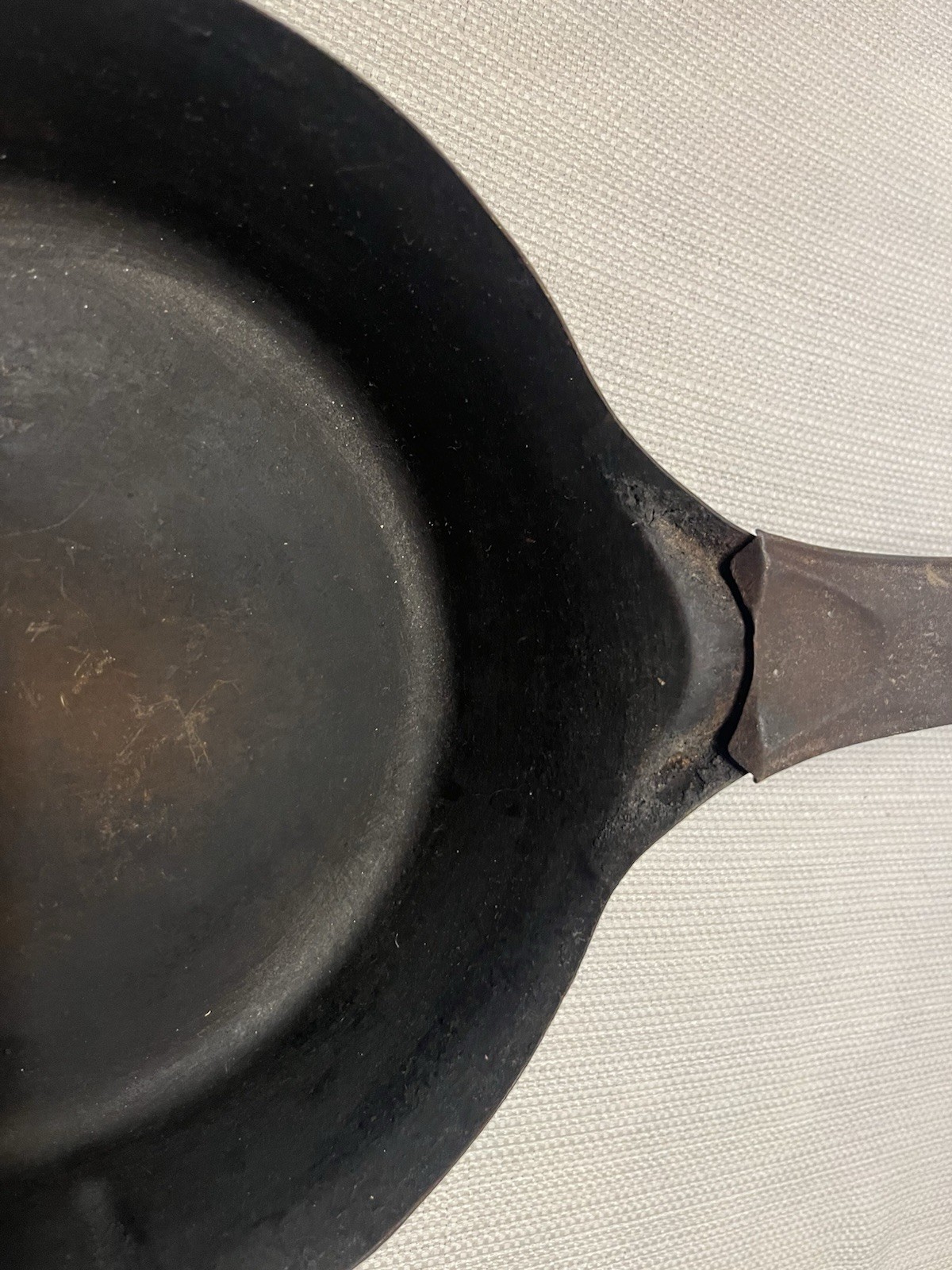 Vintage Mix Lot Of 2 Metal Cold Handle Cowboy Pan Camping Skillets 8.5” & 6”