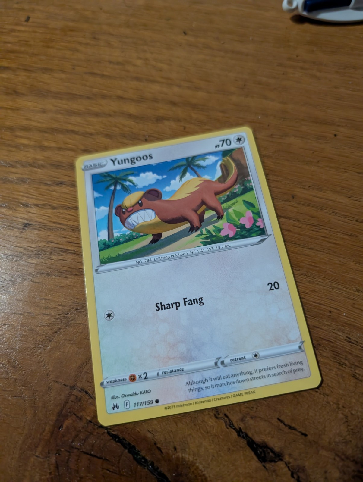 Yungoos | 117/159 | Common | SWSH: Crown Zenith | Pokemon TCG