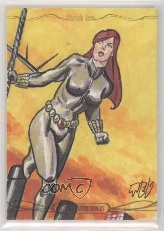 2016 Upper Deck Marvel Masterpieces Legacy 1/1 Ted Dastick Jr Auto Sketch p1l