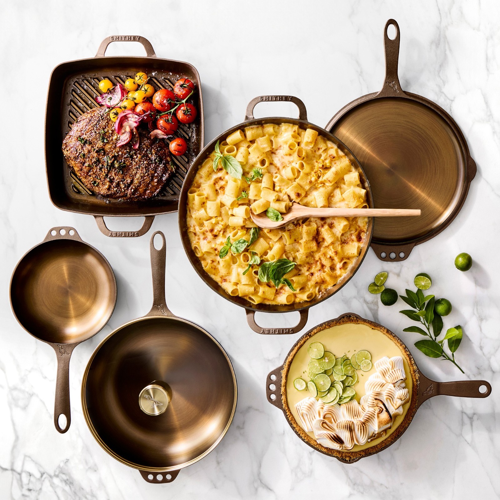 Smithey Seasoned Cast Iron Classic Skillets 10″