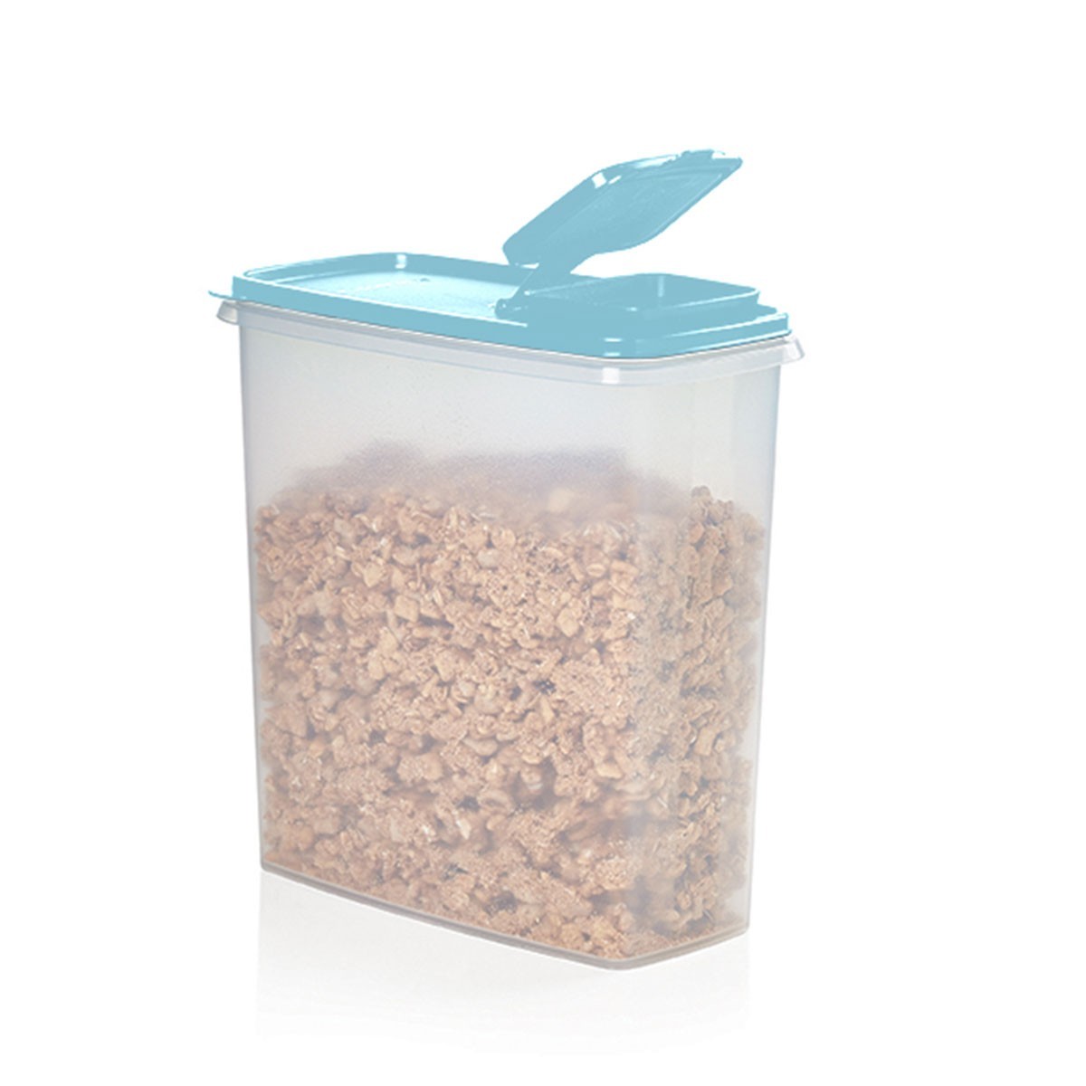 TUPPERWARE XL Cereal STORER Keeper CONTAINER #1588 w/2 PIECE LID NEW LIGHT BLUE
