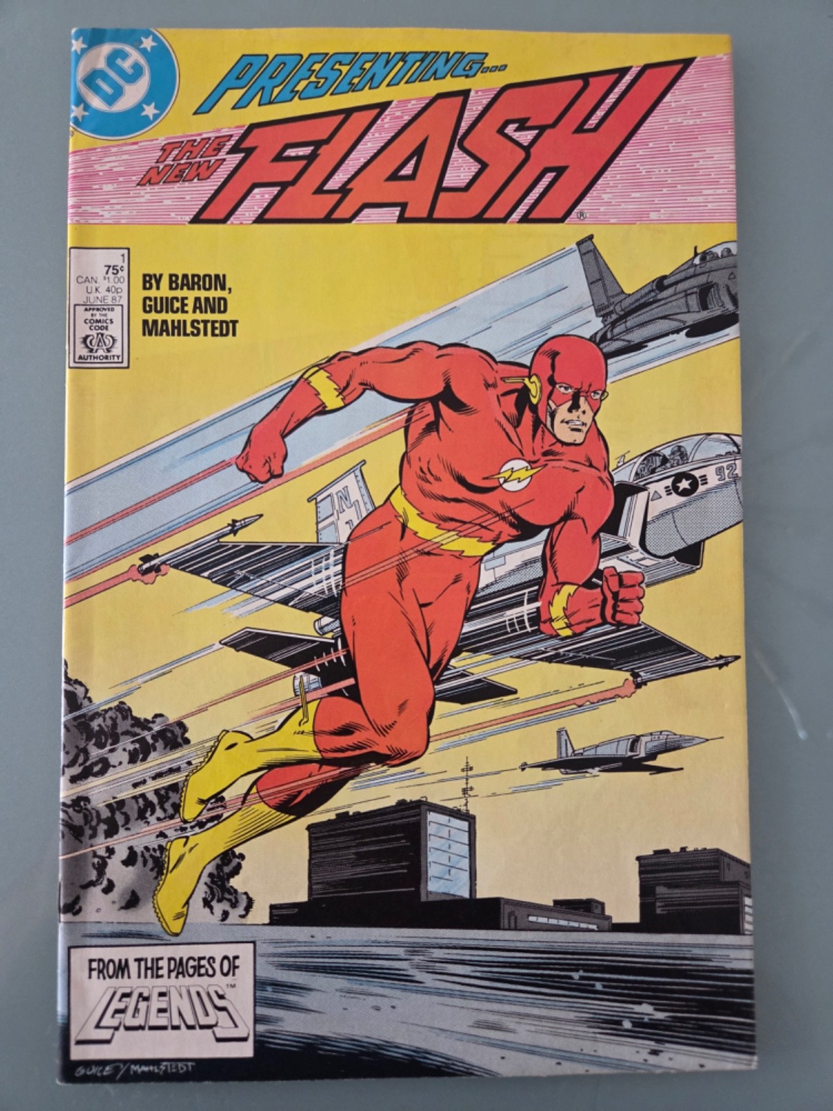 THE FLASH #1 (1987) DC COMICS WALLY WEST! MIKE BARON! JACKSON GUICE! LEGENDS!