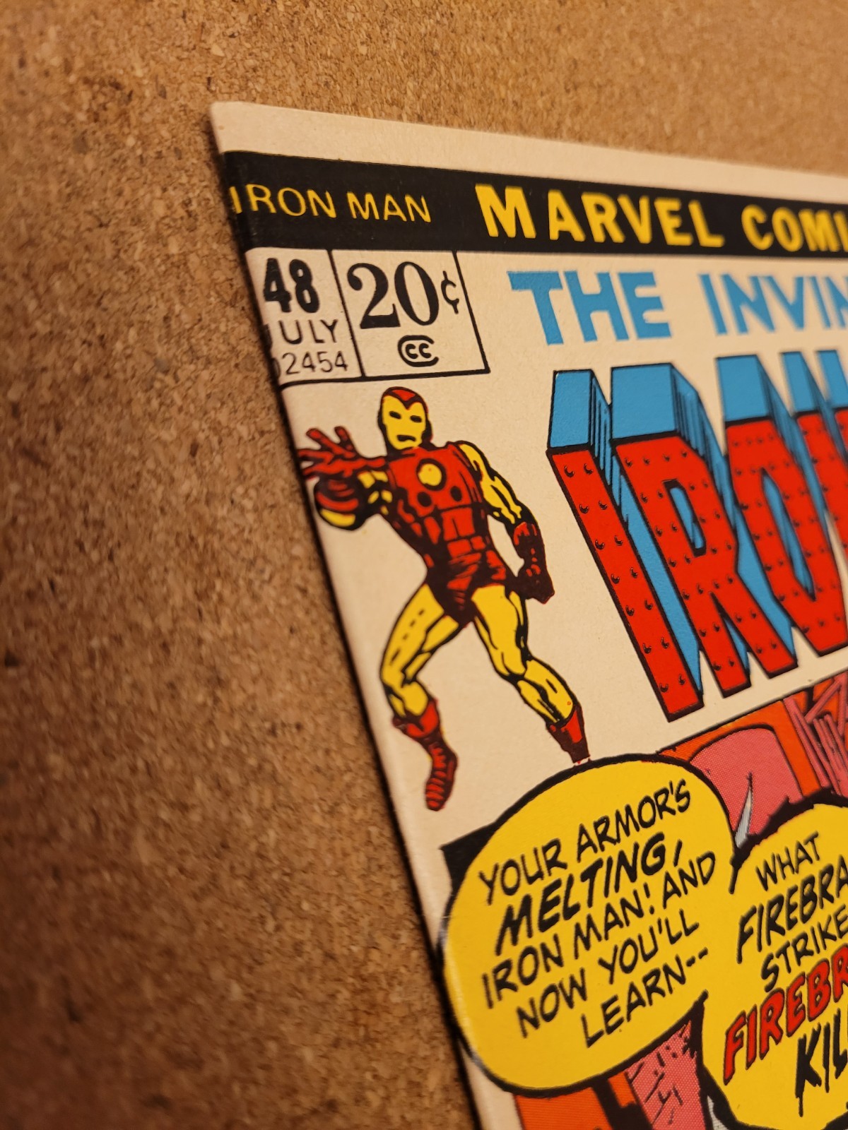 Iron Man 48 1972 Vintage Marvel Comic – Firebrand App. Tony Stark – Ungraded