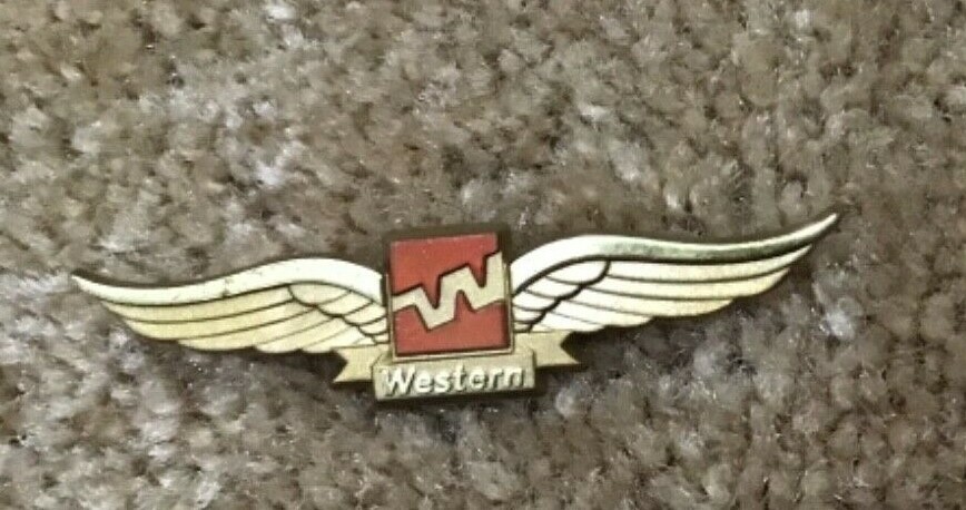 Western Airlines Vintage Stoffel Plastic Junior Pilot Flight Attendent Wings New