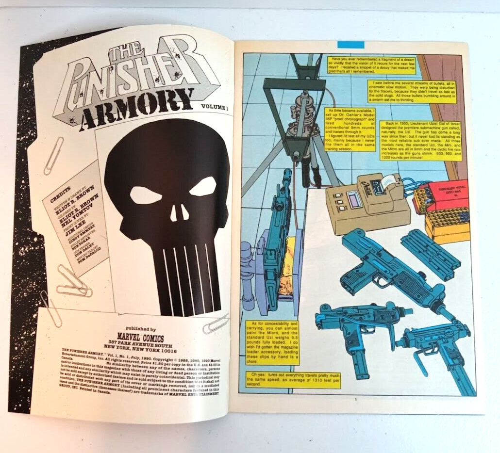 PUNISHER WAR JOURNAL #1 1988 & ARMORY #1 1990 Lot Marvel Jim Lee VF+/NM