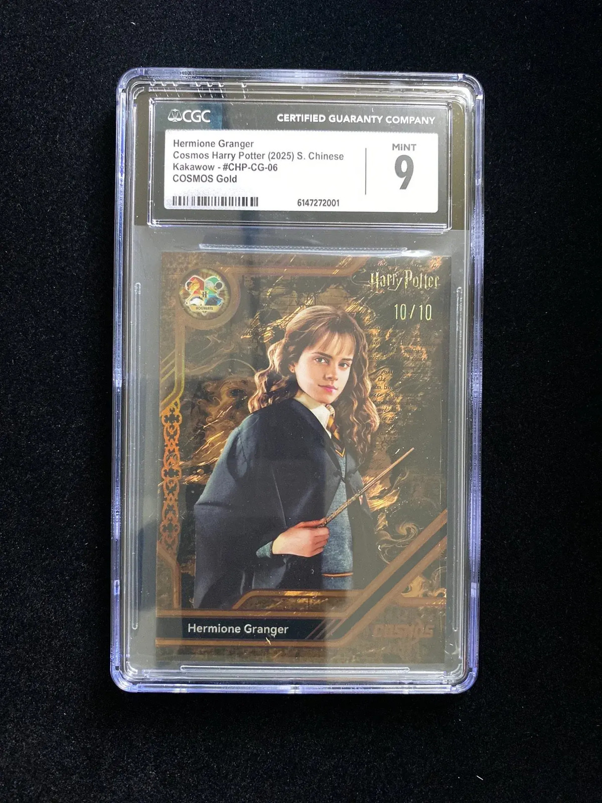 2025 Kakawow Cosmos Harry Potter Gold Hermione Granger 10/10 CGC 9 SZ33