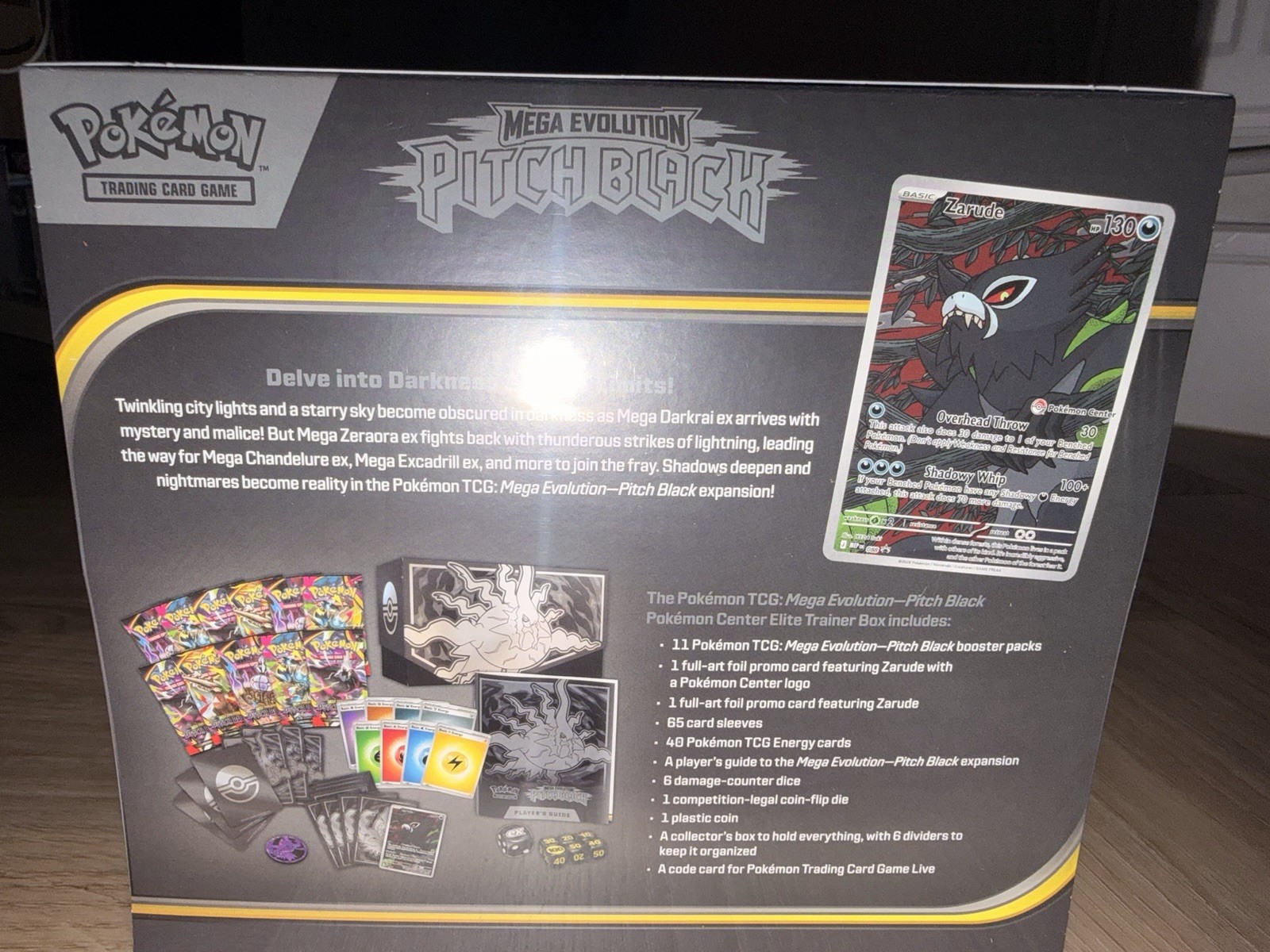 Pokemon Center Exclusive Mega Evolution Pitch Black Elite Trainer Box Sealed