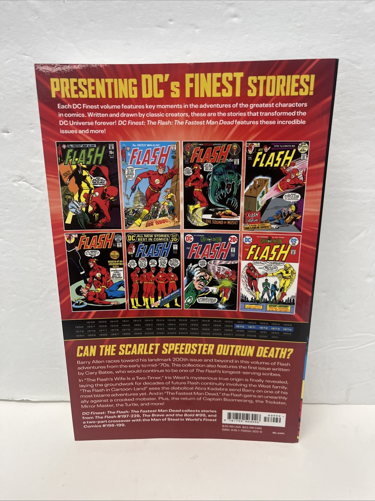 DC Finest The Flash – The Fastest Man Dead Deluxe TPB 1970-1974 Barry Allen