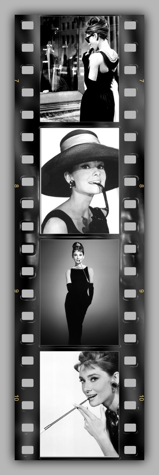 AUDREY HEPBURN – Images from Breakfast at Tiffanys – Laminated Bookmark