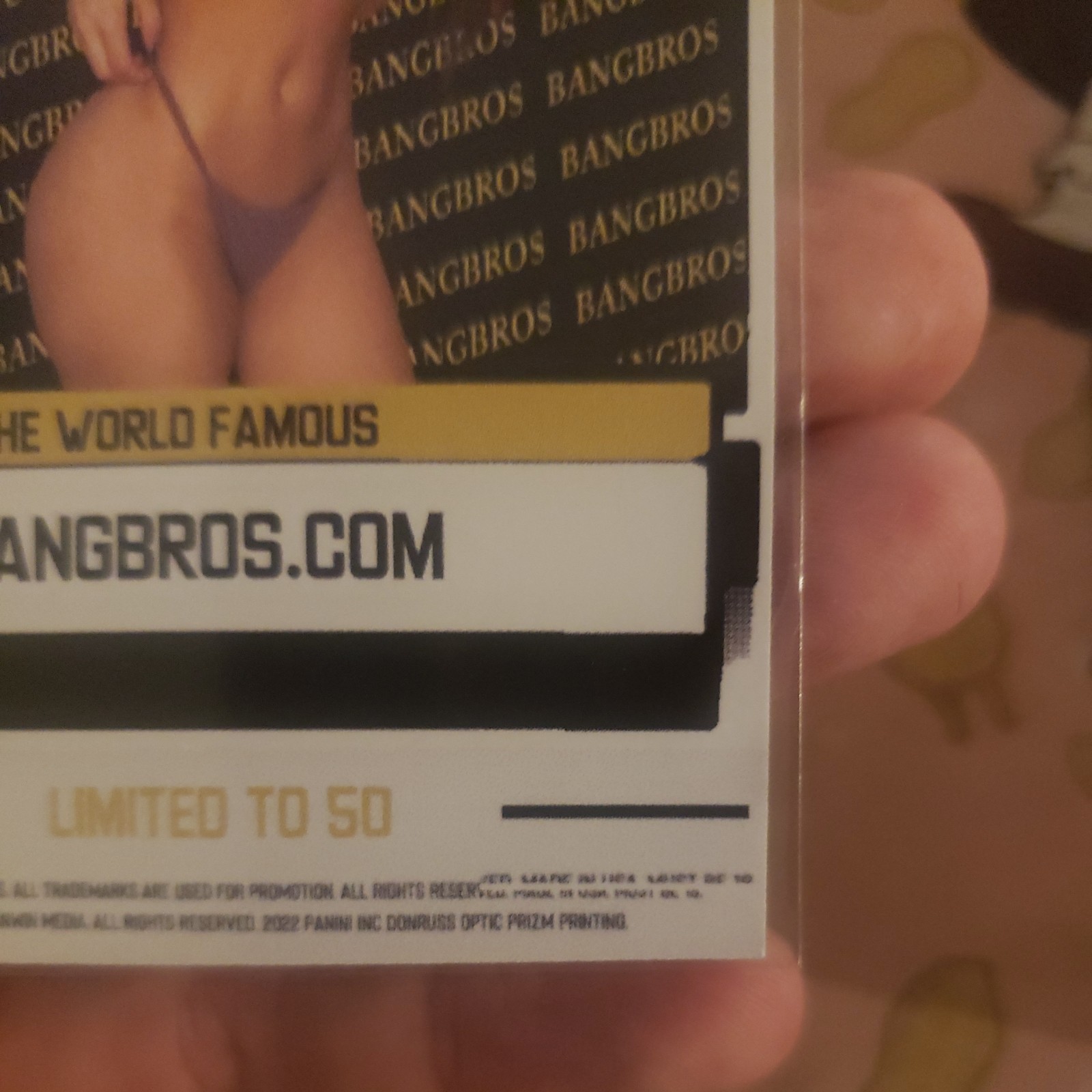 2022 Bang Bros Trading Cards Kendra Lust Lust Do It Limited Edition/50 Lana Back