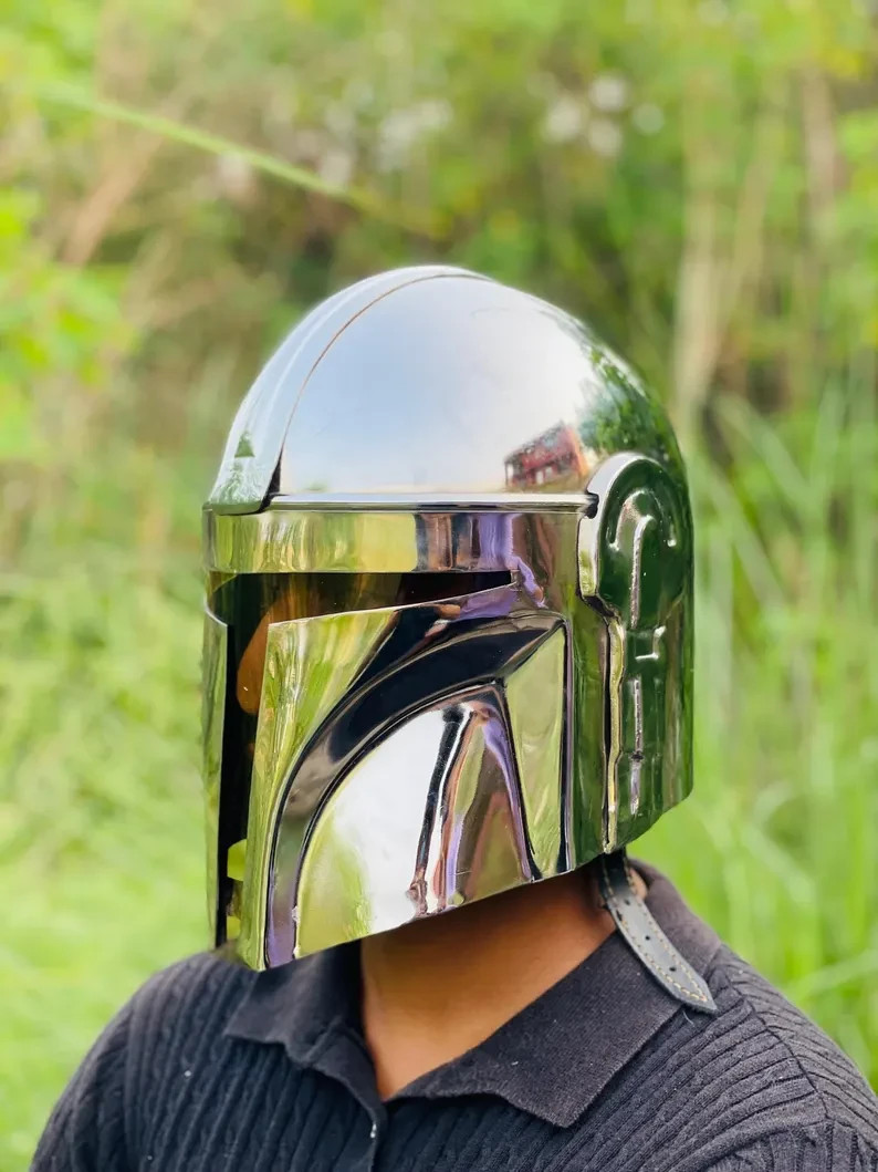 About this item The Mandalorian Style Helmet | Steel Cosplay Helmet | Star Warri
