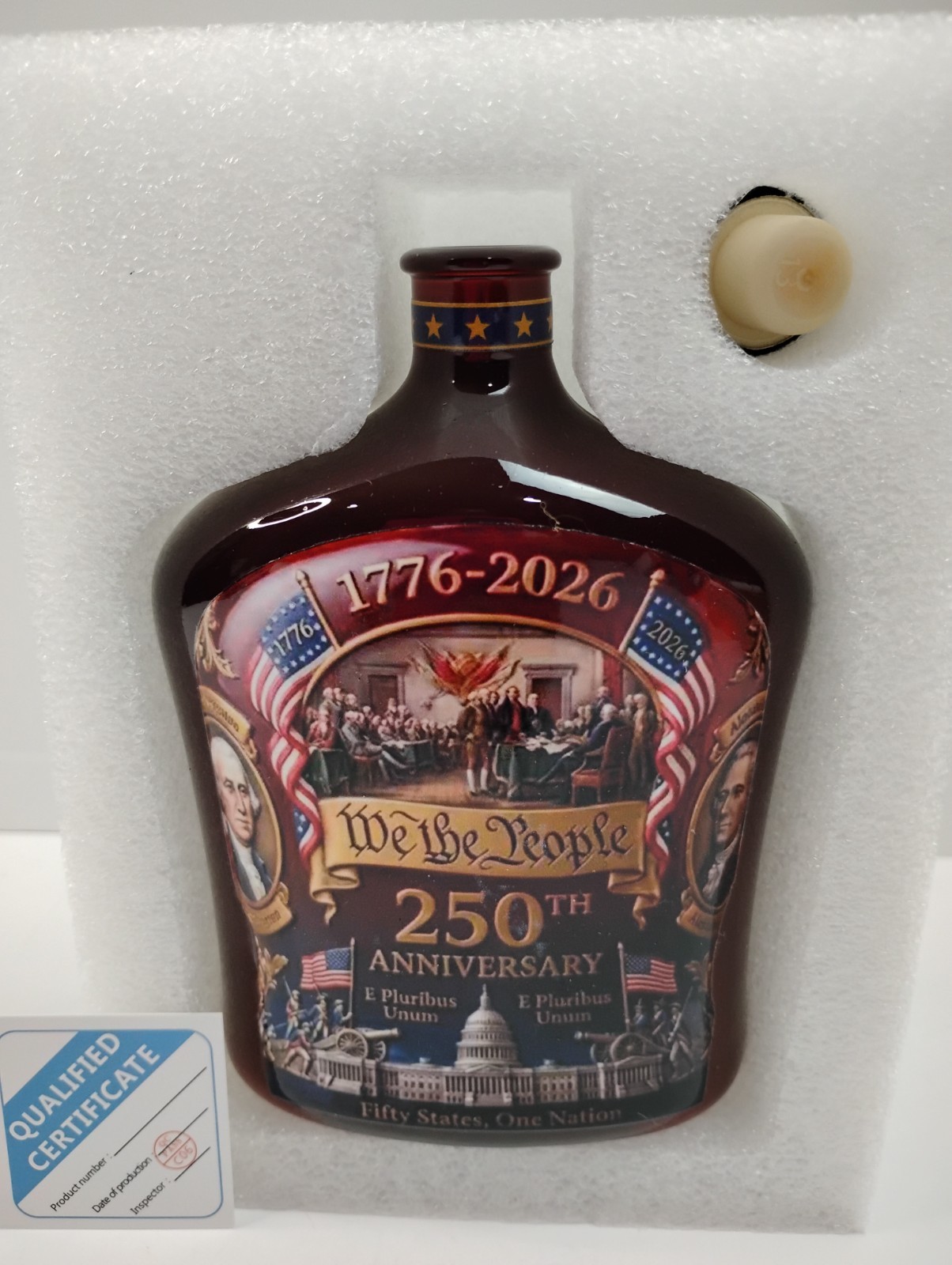 United States 250th Anniversary Whiskey Decanter “We the People” 1776-2026