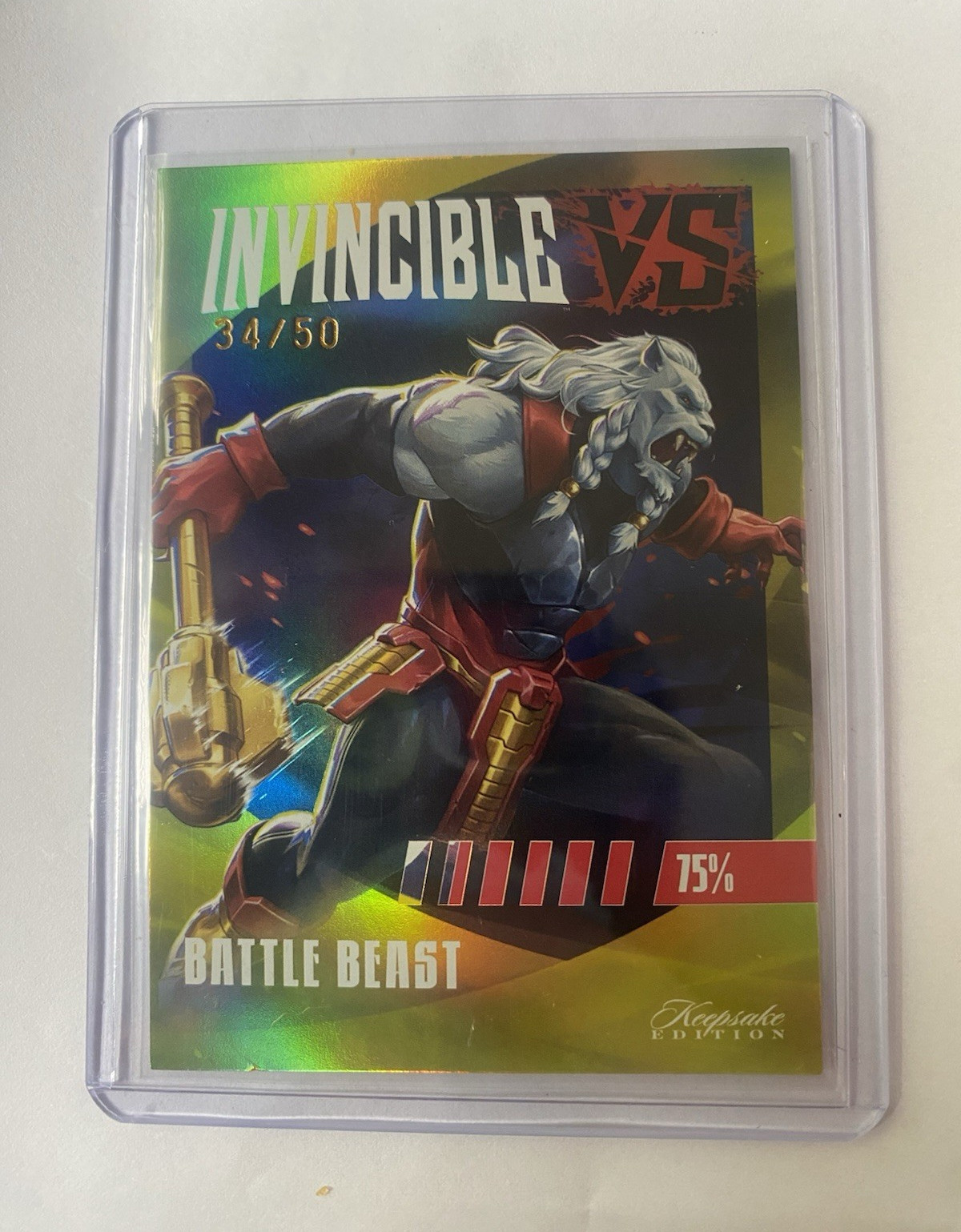 Super Products Invincible VS Keepsake Edition Battle Beast #4 Serial 34/50