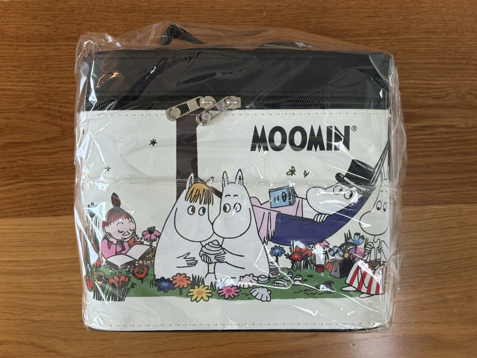 Moomin Cosmetic Box with Mirror BIG 24cm x 20cm x17cm New from Japan
