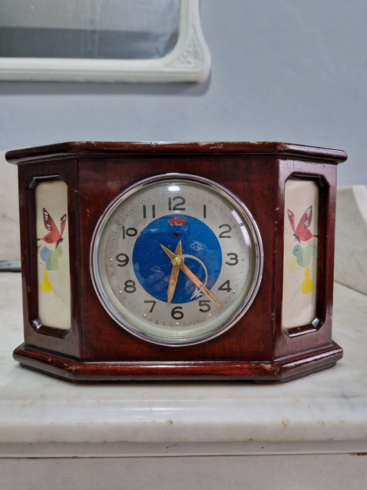 Vintage Made In China Aeroplane Clock