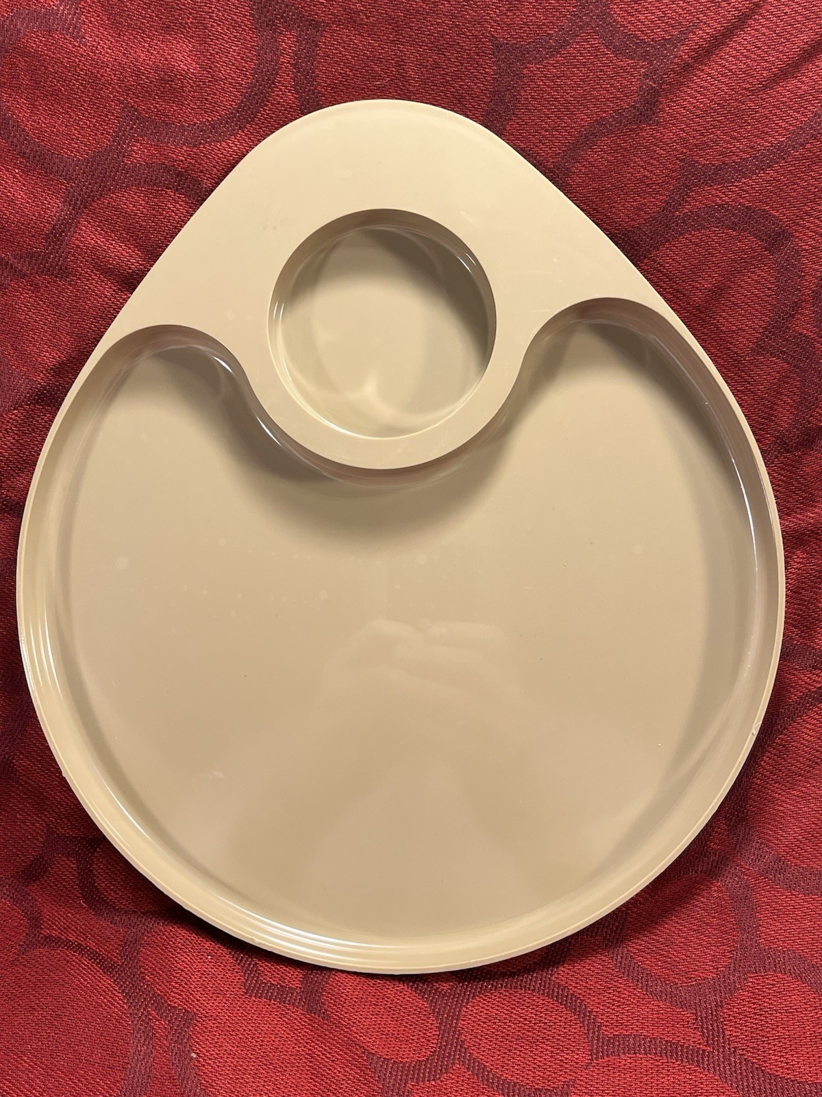 Lot 4 Vtg Sterilite Divided Plates Tray Food Drinks One Handed Camping Picnic