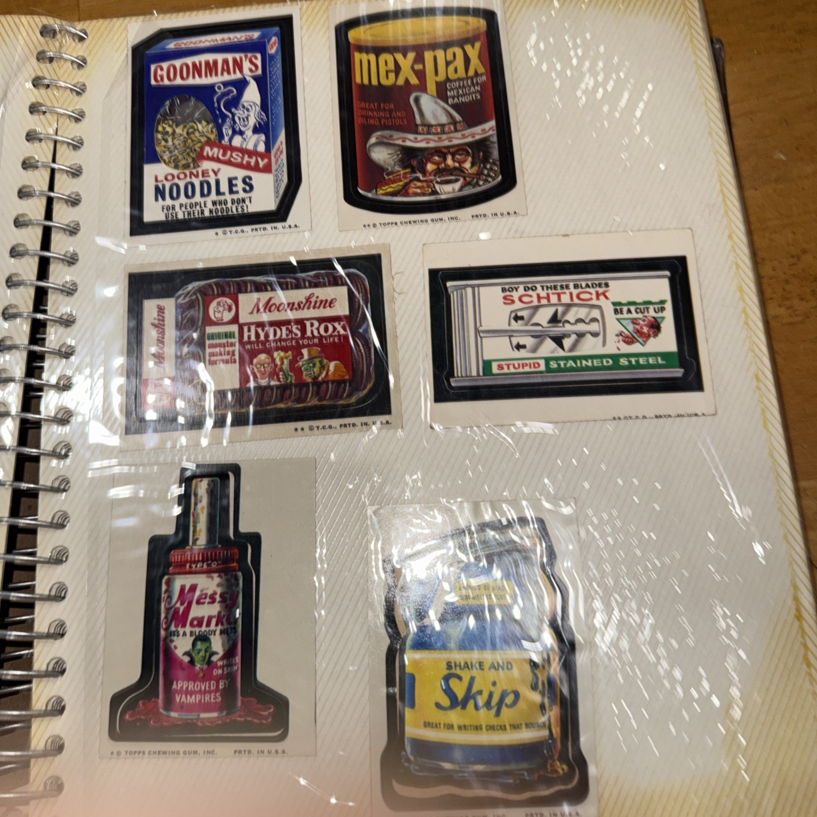 92 Vintage Topps Wacky Pack Stickers. They Are New Unused Condition-Make offer!