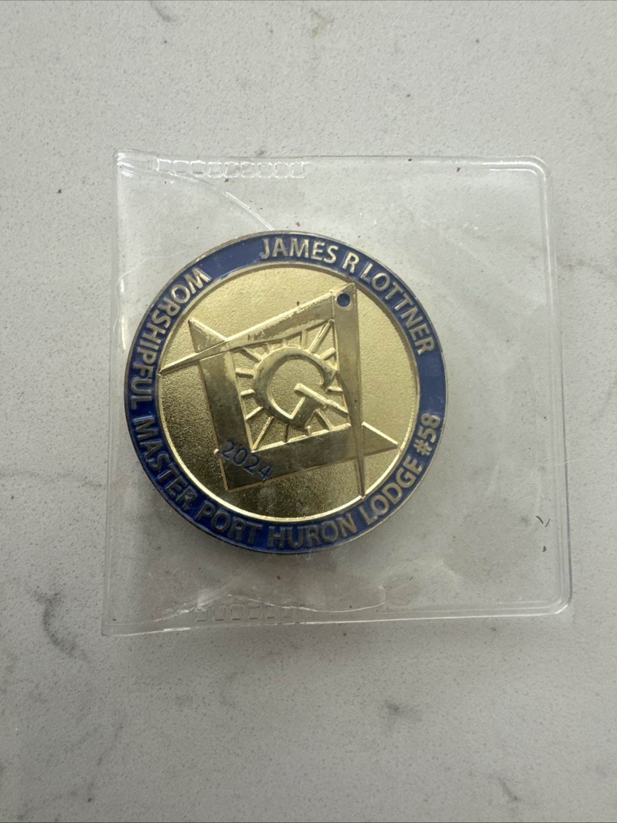 Freemason Challenge Coin 2024 Port Huron , Michigan Lodge