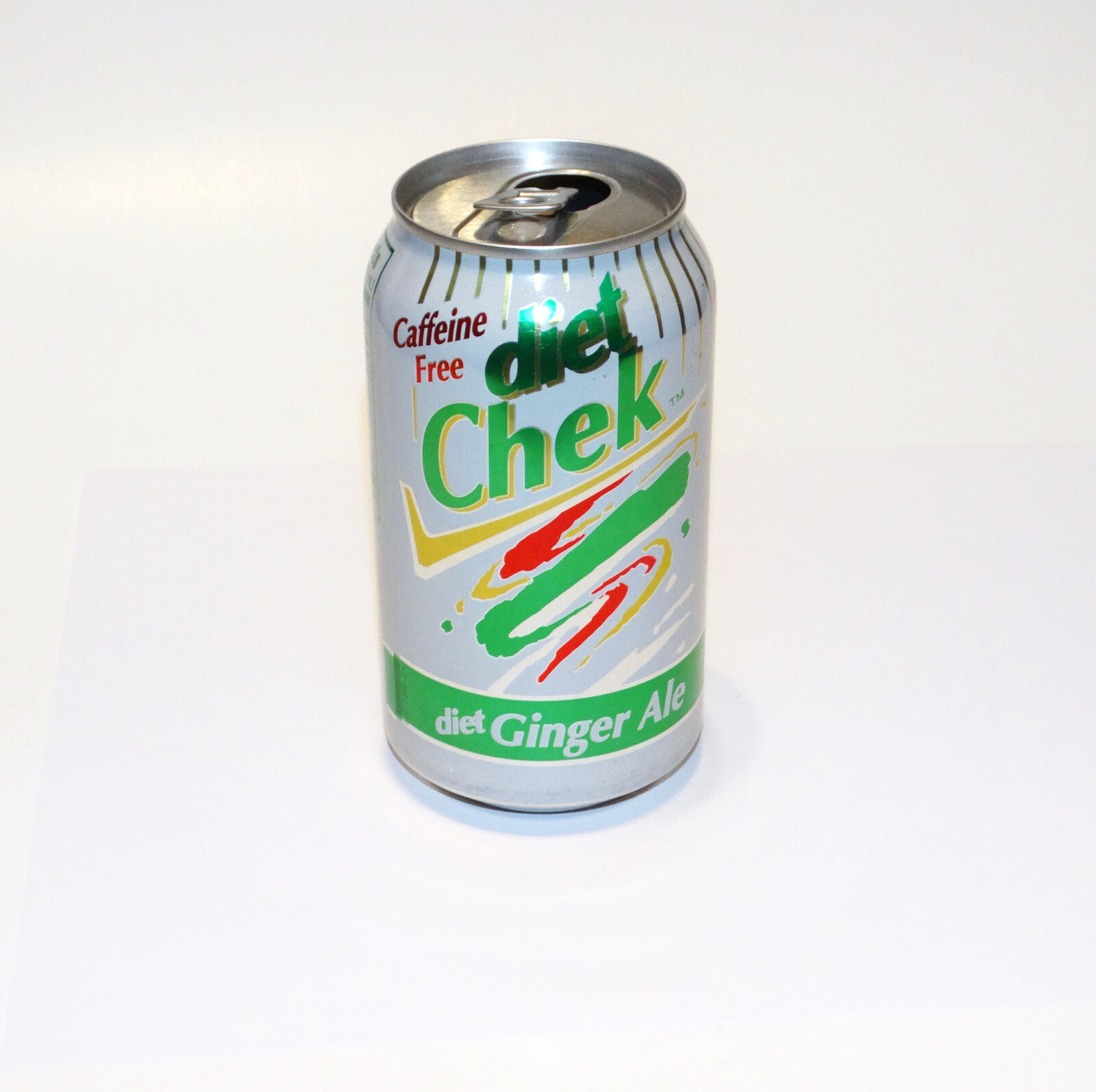 Diet Chek Cola Soda Can Ginger Ale 1997 Vintage 90s Fitzgerald GA