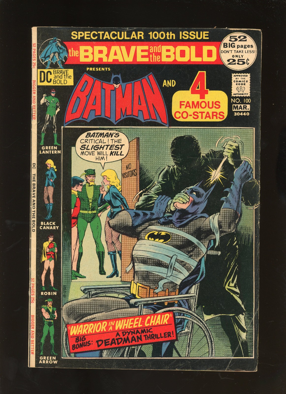 Brave and the Bold #100 Batman Green Lantern Robin DC 1972 FN Bronze Age