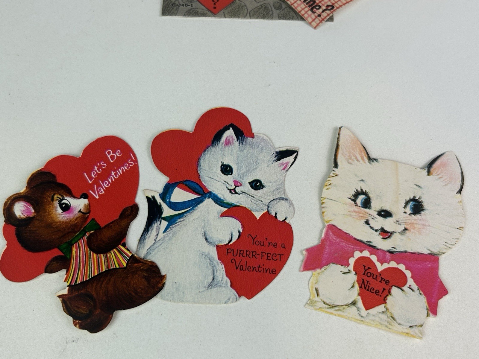 Die Cut Valentines, , Cards, Mid Century, School Classroom Cards. 82 Cards