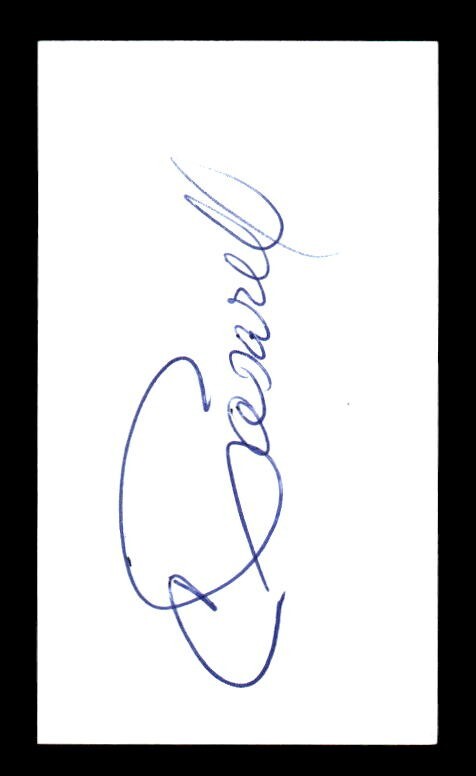 CHARLIE PASARELL SIGNED 2 X 3.5 CUT SIGNATURE ON-CARD AUTO HOF