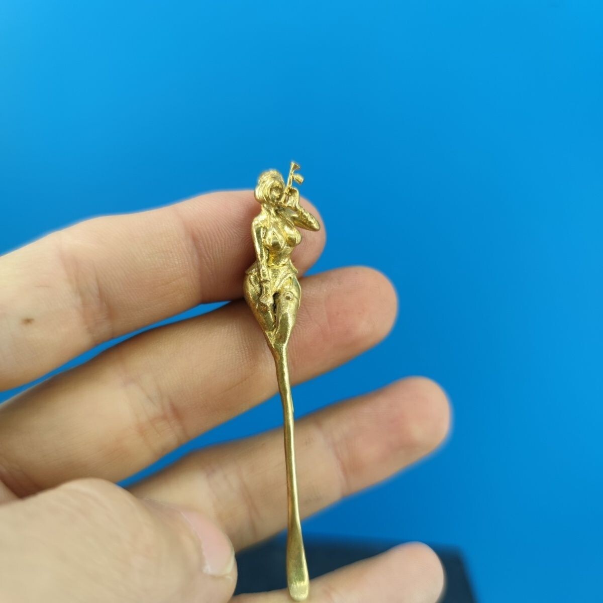 Brass Earpick Ear Cleaning Tool Curette Ear Wax Remover Ear Cleaner Spoon