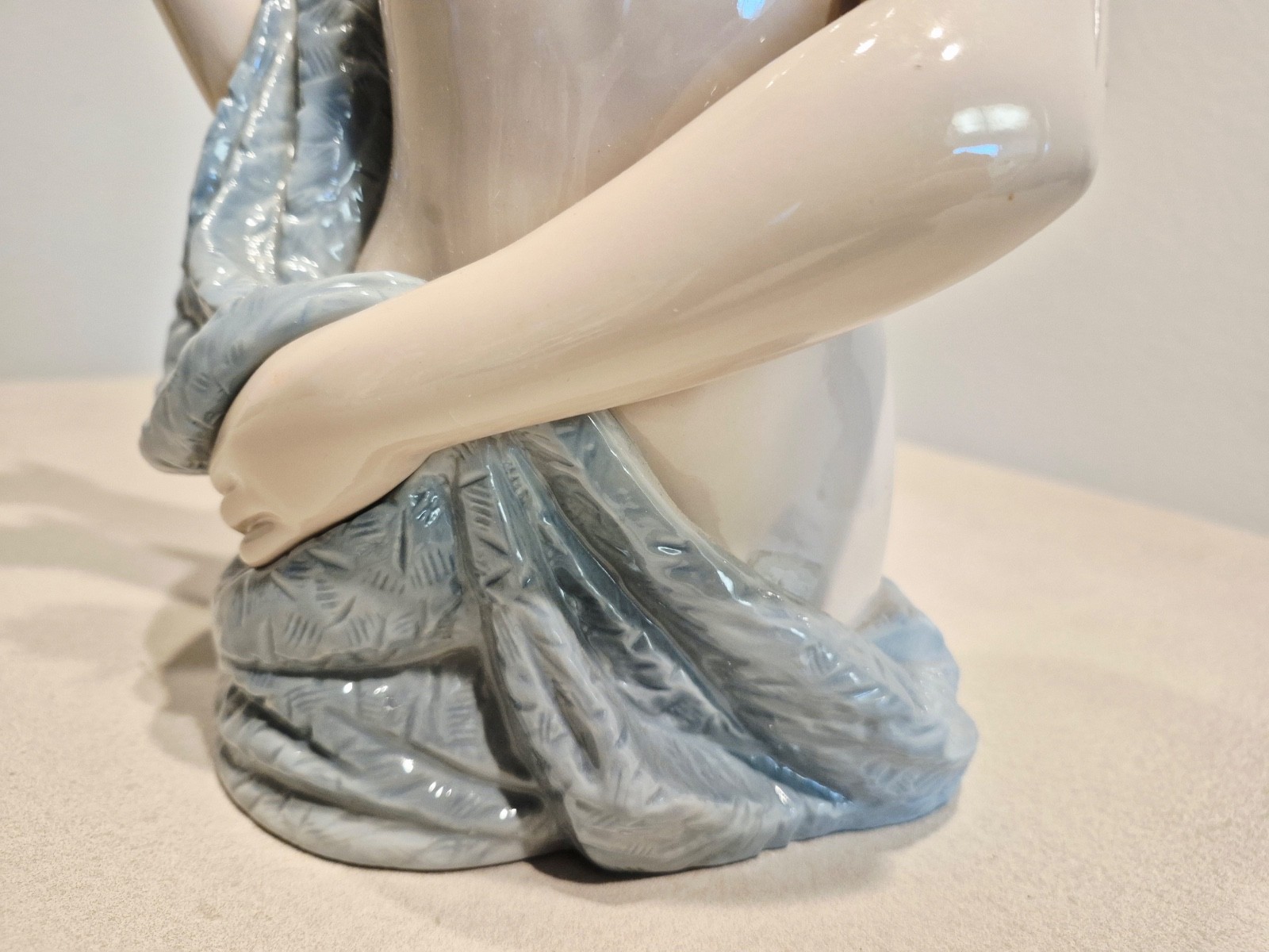 Vintage Nao by Lladro Beautiful Bather #1363 Glazed Mint Condition