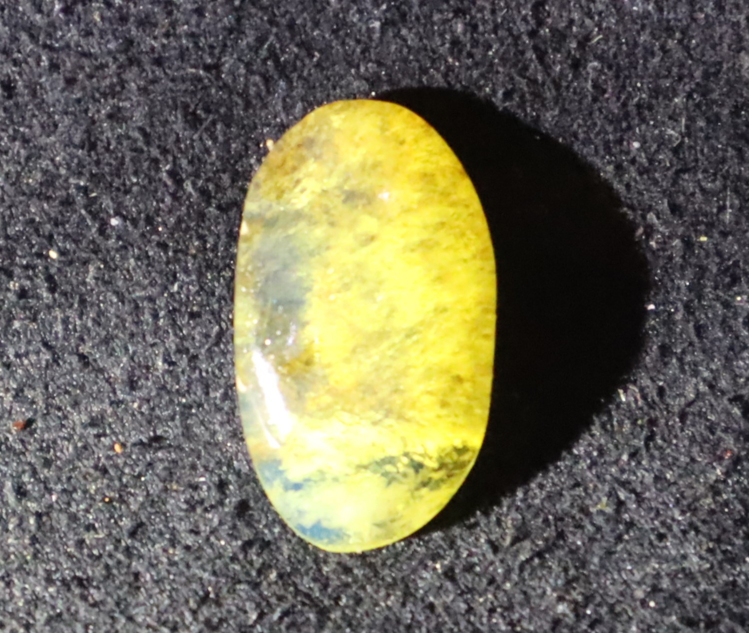 Finest Natural Dominican Clear Light Blue Amber Polished Stone 19mm
