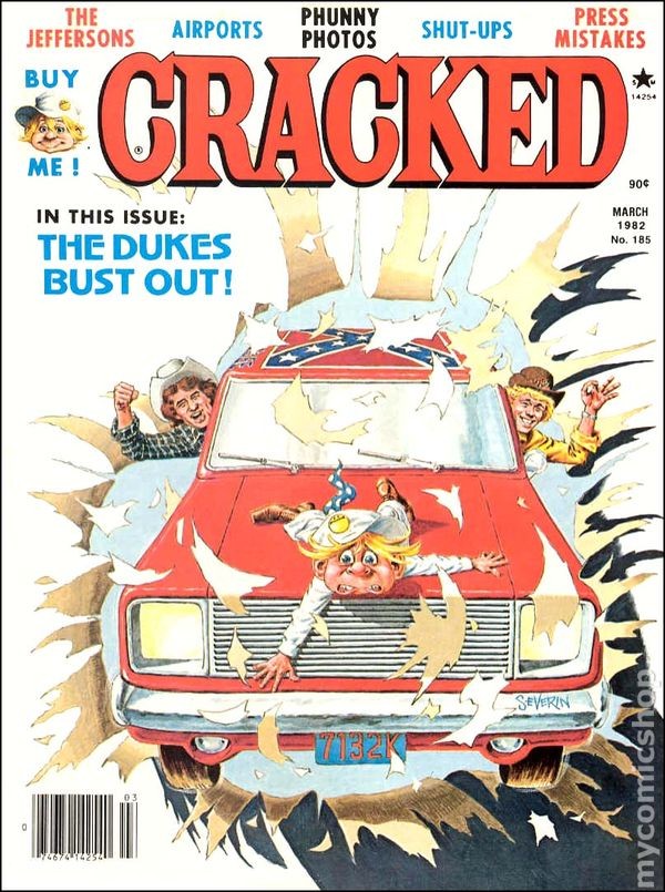 Cracked #185 VG 4.0 1982 Stock Image Low Grade