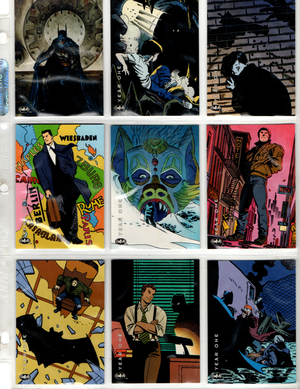 1994 Skybox BATMAN: SAGA OF THE DARK KNIGHT Complete Trading Card Set 1-100