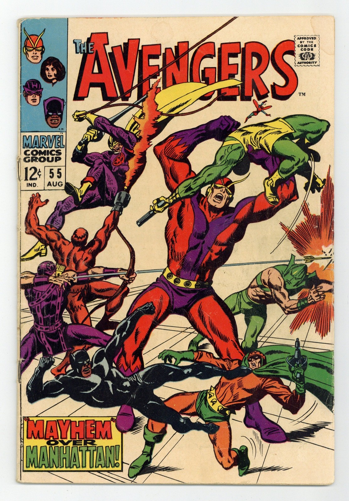 Avengers #55 GD/VG 3.0 1968 1st full app. Ultron