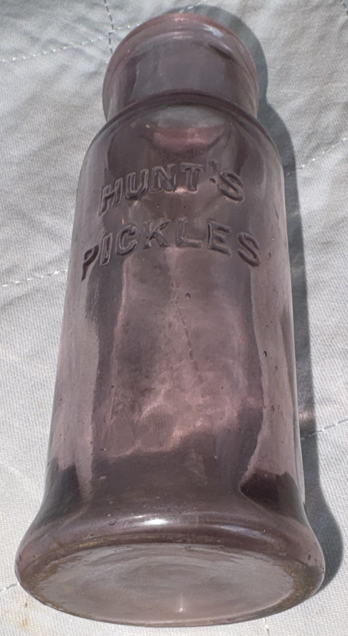 Hunt’s Pickles, Glass-Bottle is a natural Purple amethyst in color.