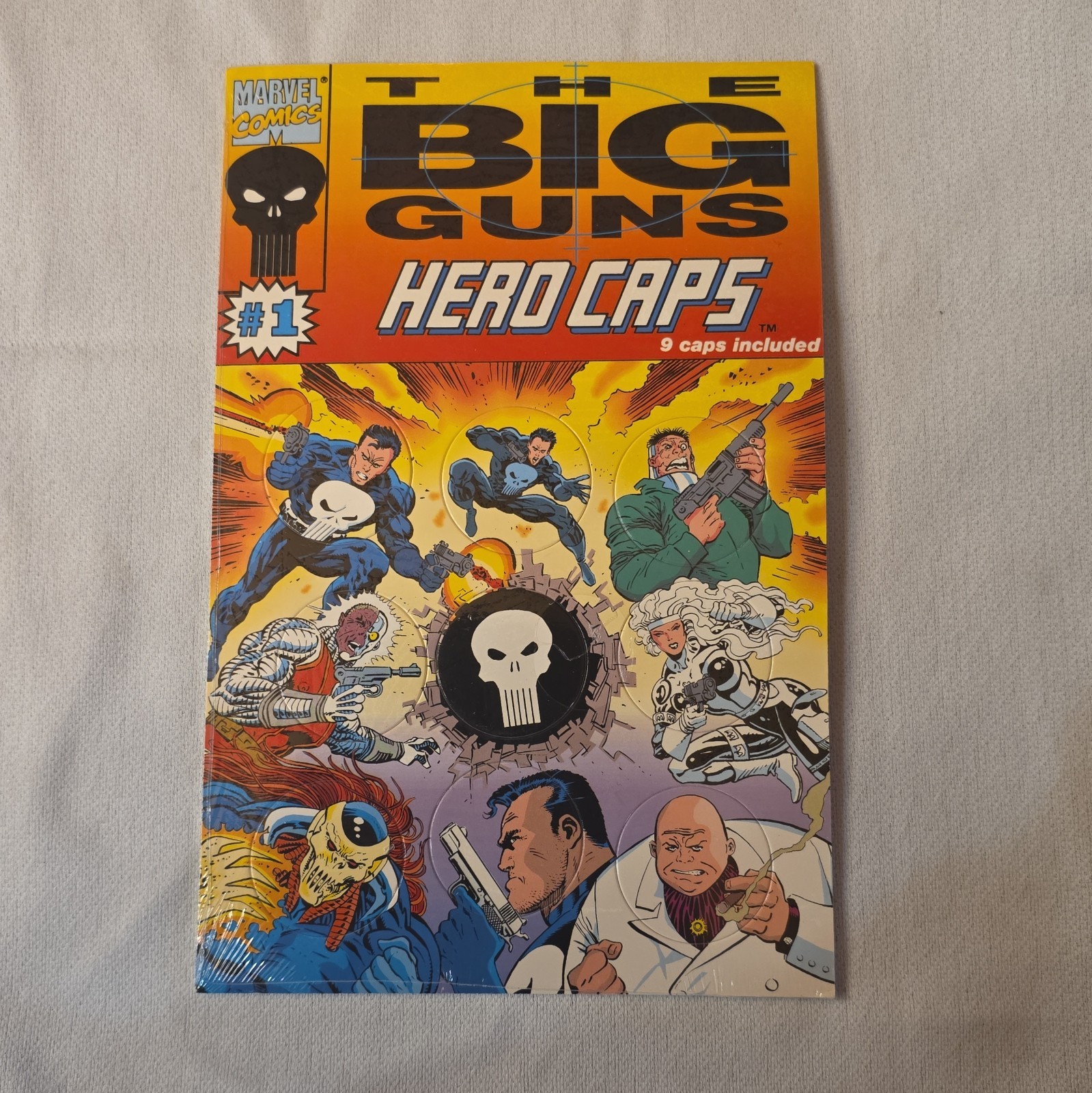 MARVEL COMICS #1 Big Guns Hero Caps NEW