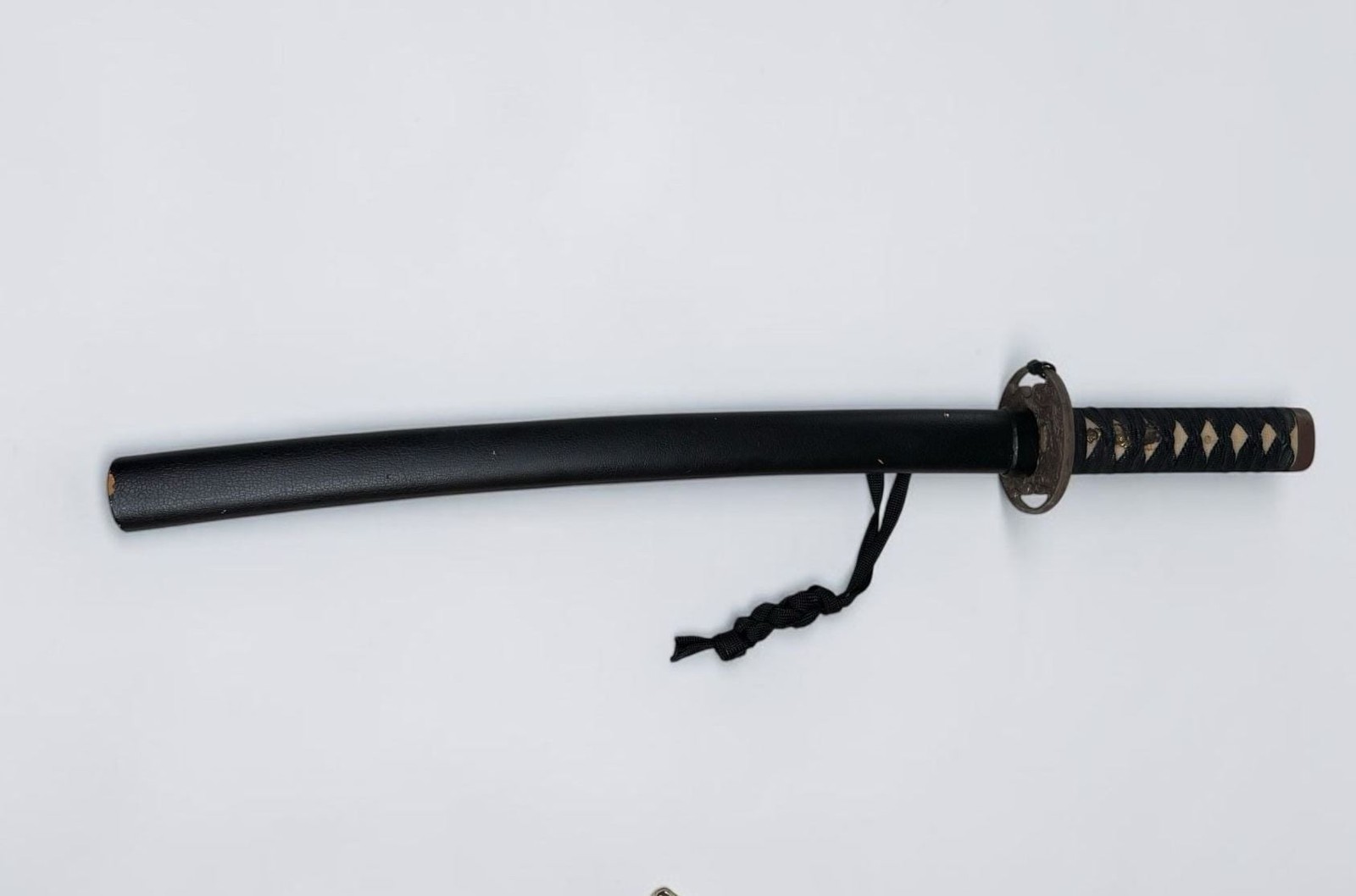 Decorative Japanese Style Katana Sword with Black Scabbard