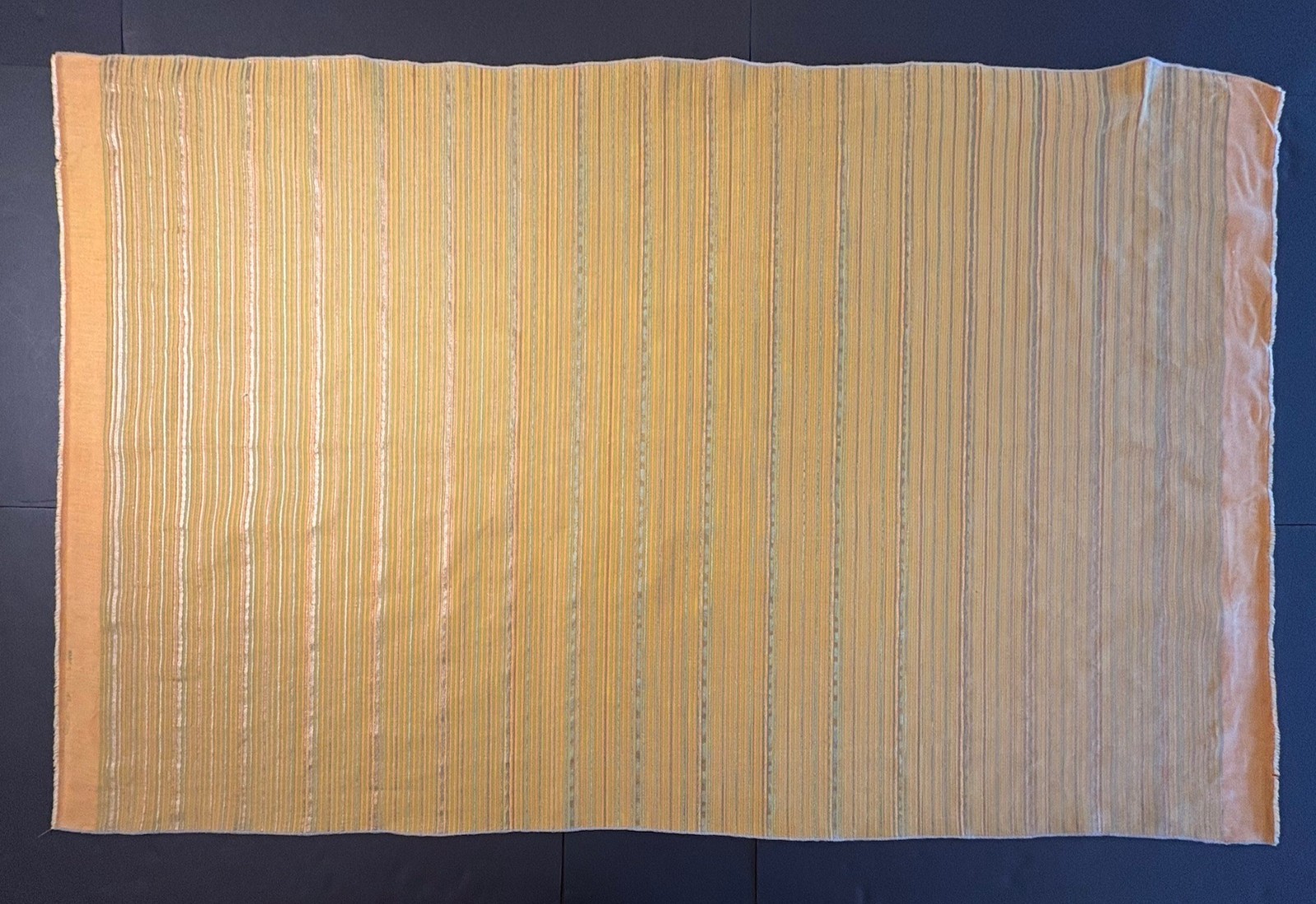 Fortuny MALMAISON in lime green & gold stripes on m- 1 Yard (53×35 inches) #5646