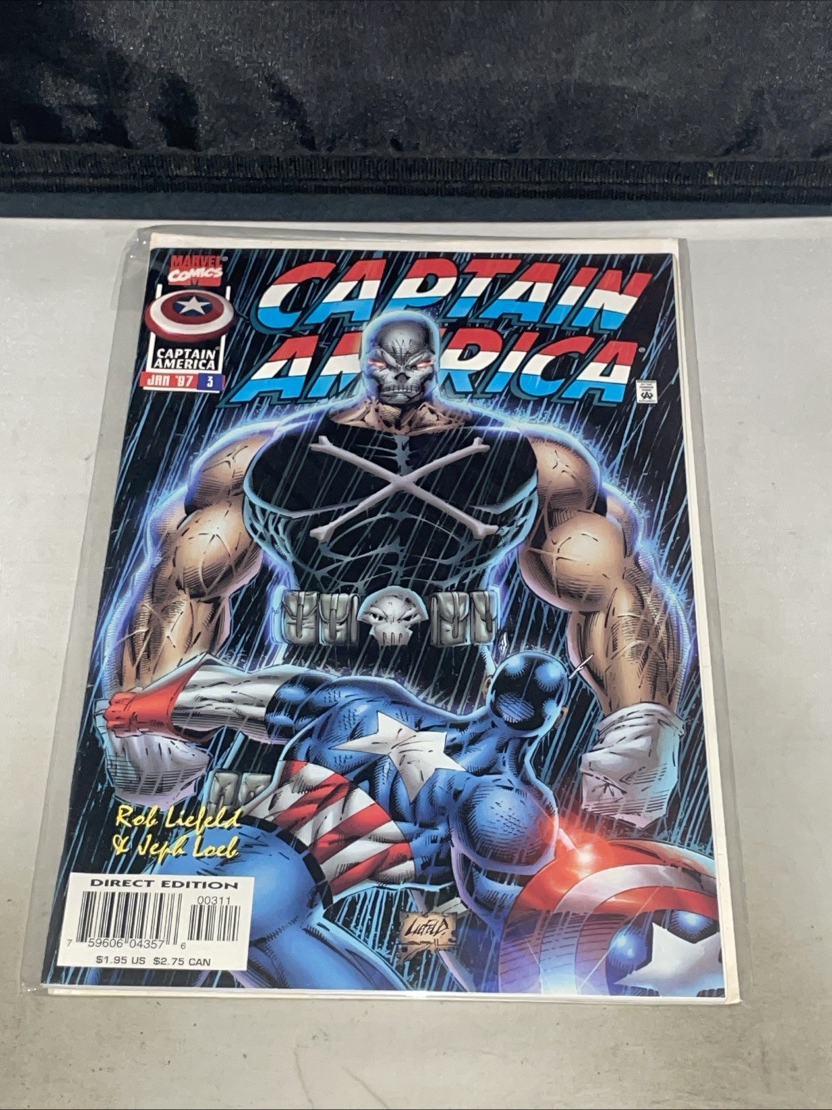 CAPTAIN AMERICA #1 (1996 Marvel Comics) #3, LIEFELD, Skull And Crossboned