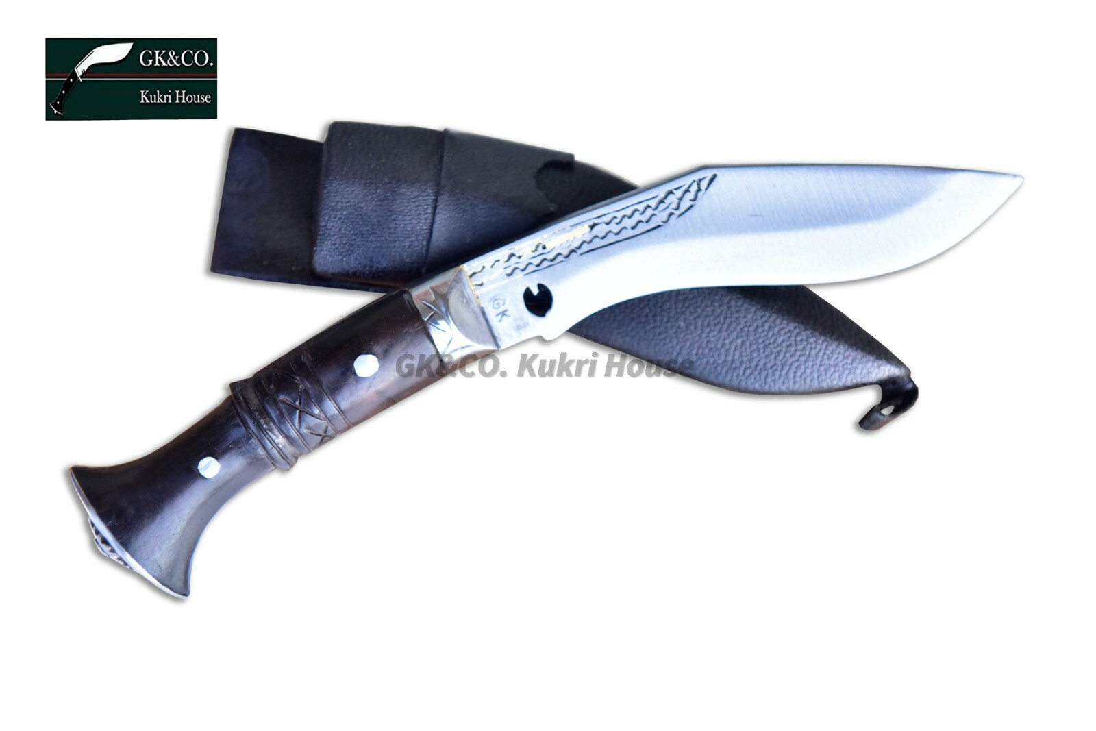 5 Inch Blade Cheetlange Special Kukri-Full Tang Rosewood Handle Leather Sheath