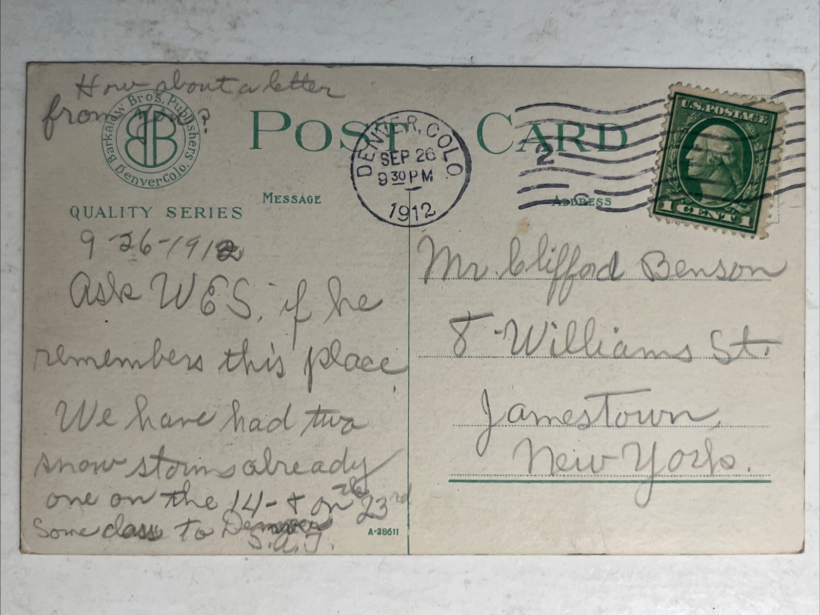 1912 United States Mint Library Colorado State Capitol by Night Denver Postcard