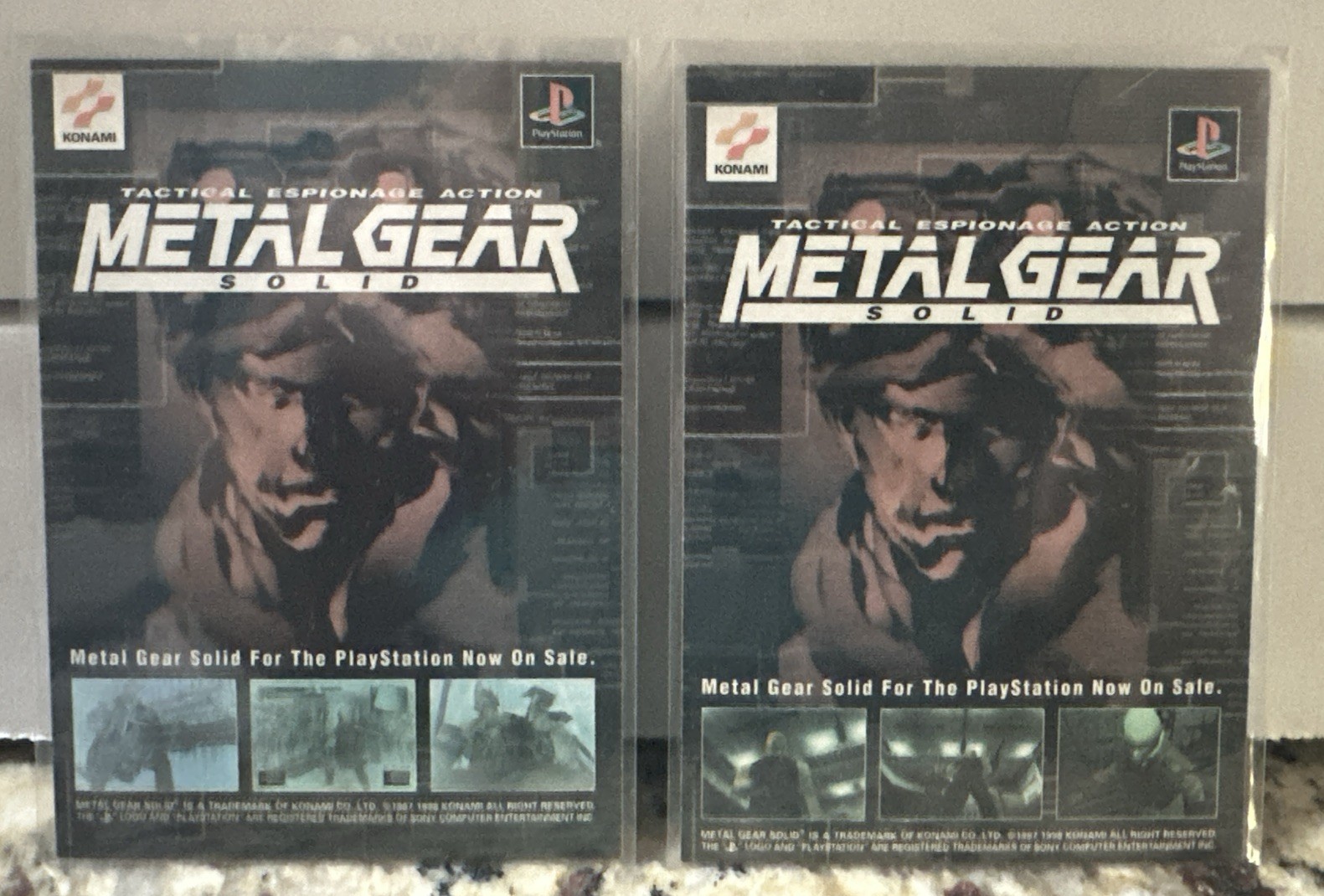 (2) Metal Gear Solid #NNO – Checklists Konami Tradind Card 1998 Playstation