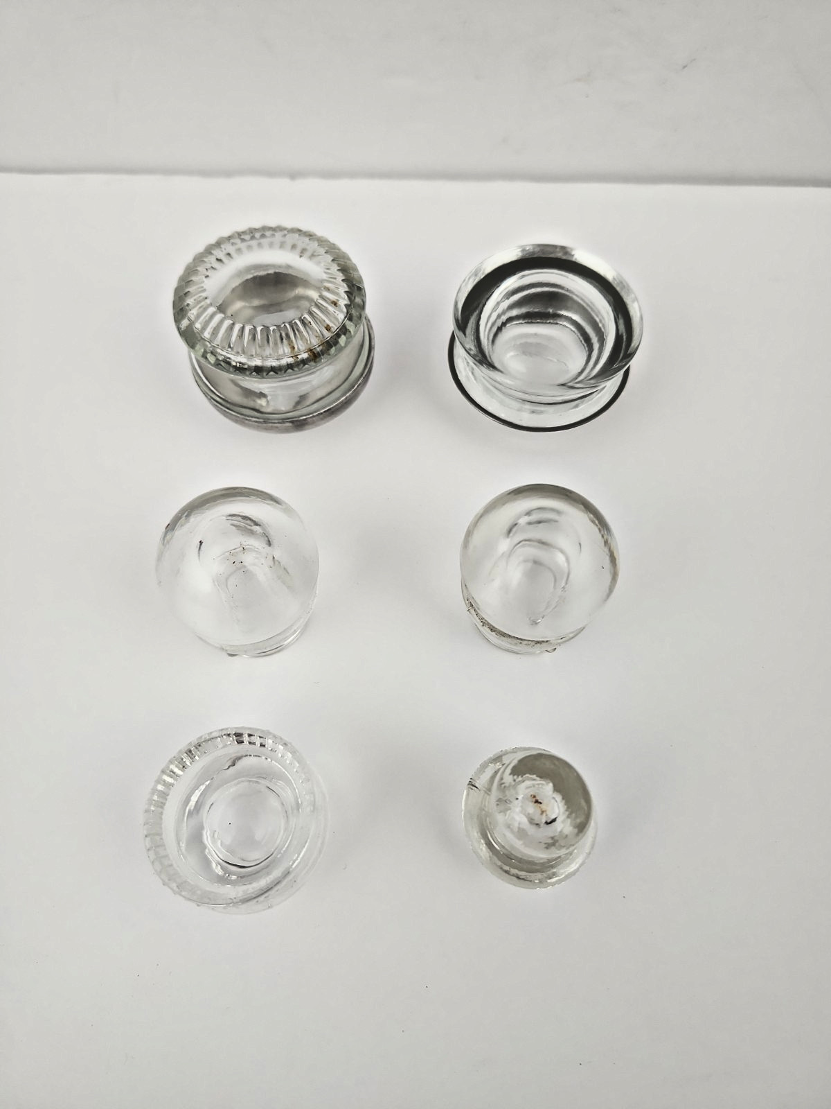 Vintage 6 Glass Percolator Knobs Tops Various Sizes