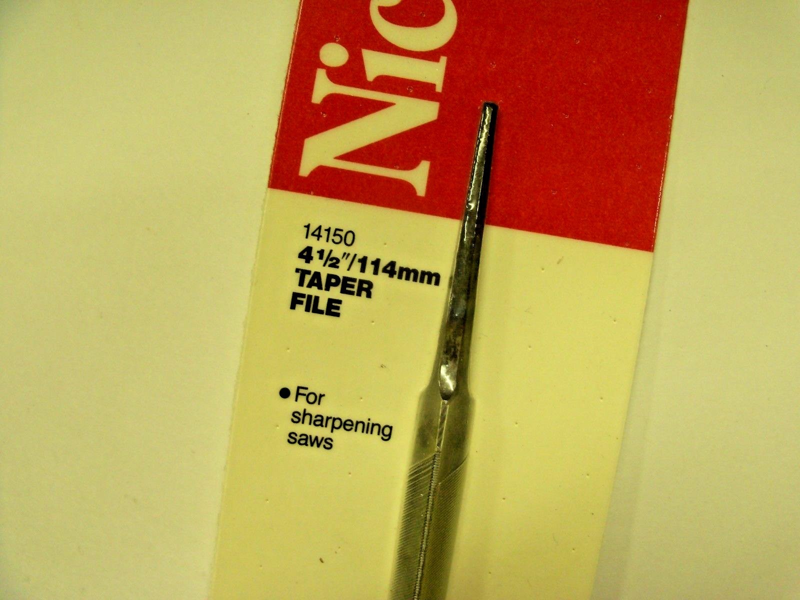Nicholson 14150 4-1/2 Taper File USA Cooper Tool Saw Sharpening 5 & 5-1/2 point