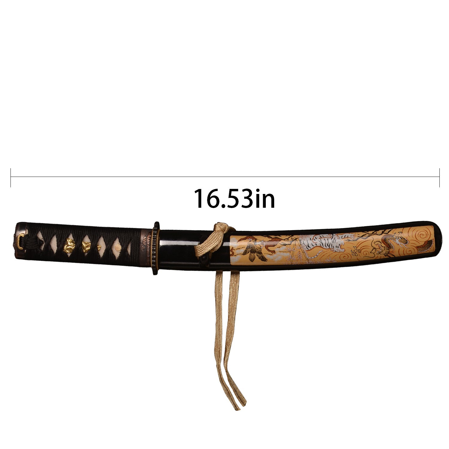17 in Mini Katana/Little Samurai Short Sword/Tanto Japanese Style/Carbon Steel C