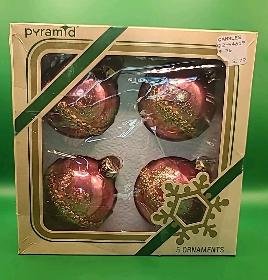 Vintage Pyramid Christmas Ornaments Originals? Idk